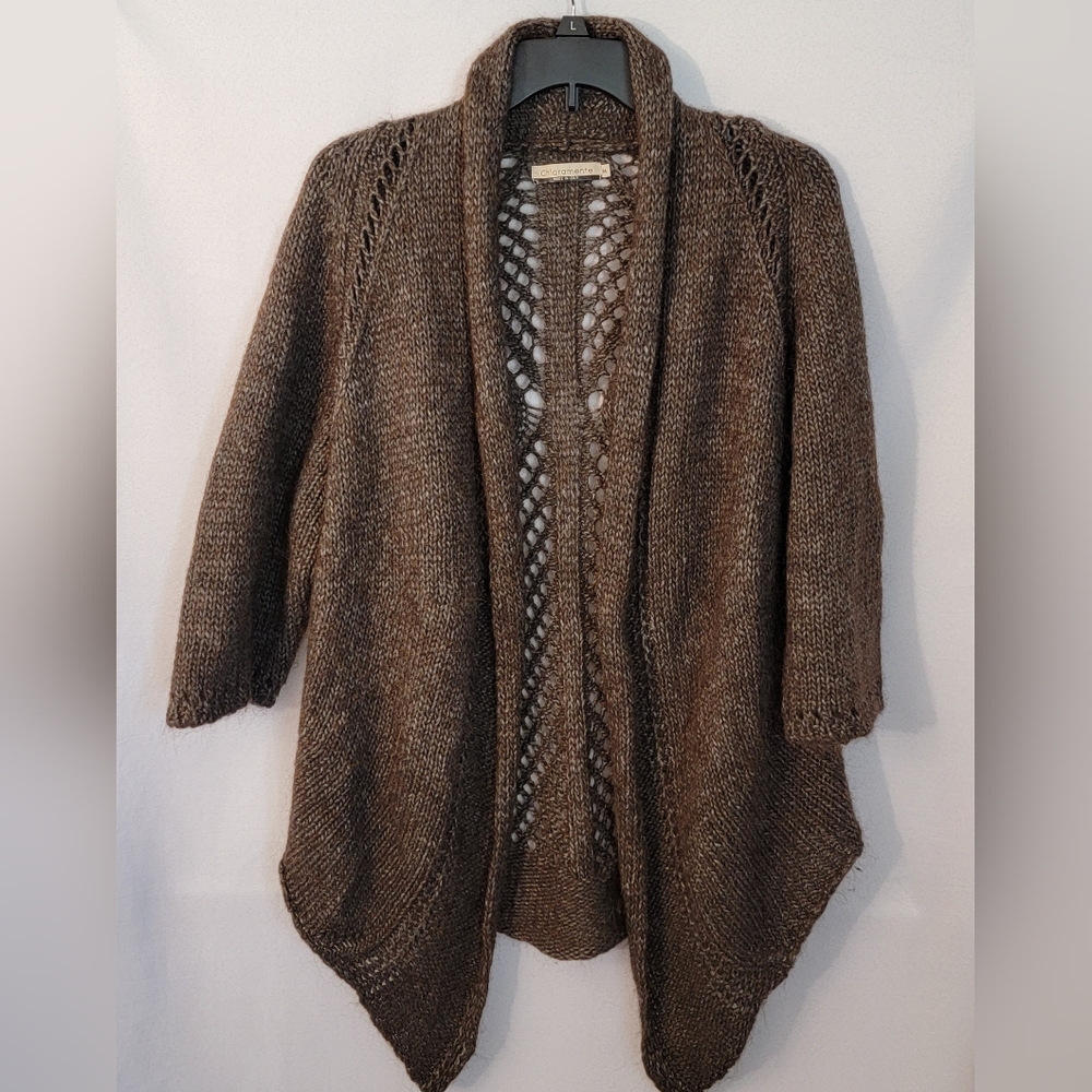 Chiaramente Wool/Alpaca Blend Cardigan Made In Italy Size M